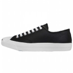 Converse Jack Purcell Nahast Avatud Suuga Naeratus Trendikad Kulumiskindlad Libisemiskindlad Madalad Tossud Unisex Must ja Valge 35.5