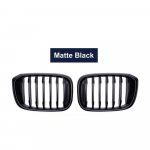 2TK &Uuml;heliistulised Grillid Eesmised Neeruv&otilde;red BMW 3 4 X3 X4 G01 G02 G08 2018- L&auml;ikiv Matt Must V&otilde;idus&otilde;idugrillid Autostiil