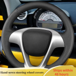 Car Steering Wheel Cover For Smart Fortwo 2009-2013 Smart Forjeremy 2013 ized Car Accessory Original Steering Wheel Braid Red Blue Thread