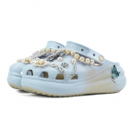 Crocs Crush Clog Kevadine Liblikas T&auml;ht EVA Liblikas Dekonstrueeritud Looduslik V&auml;rske P&auml;rl Dekoratiivne Pandla Augud Kingad Unisex Hele Sinine 34-35 helesinine v&auml;rv