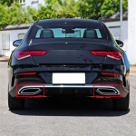 A1188852102L Tagumise kaitseraua kroomliist Mercedes Benz CLA W118 C118 vasakule poolele Osad Tarvikud Silver Left