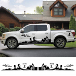 A51K-8TK Auto Ukse K&uuml;ljeplekkide Kleebised Ford Ranger Raptor F150 F-150 Maastur 4X4 Ronija Pikap DIY Autokleebised must