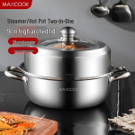 MAXCOOK 28cm &Uuml;hekihiline roostevabast terasest aurupott