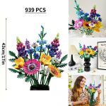 LEGP metslillekimpude komplekt, Kunstlillede seeria ehitusklotsid, &Uuml;hildub Lego Botanical Piece'iga juubeliks, 10313 bagged
