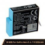 Laetav liitiumaku GoPro Hero 8 Hero 7 Hero 6 Hero 5 SPJB1B spordikaamerale 1220mAh