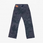 BeatStreet Y2k Retro L&otilde;dvad teksap&uuml;ksid Trendikad Cupidi Ingli Muster Meeste Naiste P&uuml;ksid Ameerika Hip Hop T&auml;navar&otilde;ivad Unisex Vabaaja Sirge L&otilde;ikega Teksap&uuml;ksid L