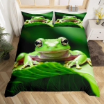Konna tekikott Troopiline kahepaikne voodipesukomplekt Metslooma tekikate poistele t&uuml;drukutele Troopilise looduse teemaline voodikate Kate EU Single(135*200cm)3pcs black