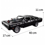 Tehniline auto Dodged Charger V&otilde;idus&otilde;iduauto ehitusplokid Model Movie Fast and Furious Kuulus s&otilde;iduk 42111 klotsid poistele M&auml;nguasjad Kingitused
