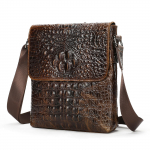 Vabaajakott ehtsast nahast, Meeste crossbody klapiga kott, Meeste crossbody kott, Luksuslik meeste kott, Meeste vabaaja &otilde;lakott tumepruun v&auml;rv