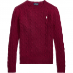 Polo Ralph Lauren &uuml;hev&auml;rviline pikkade varrukatega kampsun v&auml;ikese poniga tikandiga Naiste kampsun Punane 211581065-032 XS