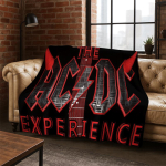 3D ACDC Rock B&auml;ndi Multikas Flanellist Tekk Pehme Soe Tekk Visketekk Magamistoa elutoa Voodi Reisi Telkimise Pikniku jaoks Kingitus 130x150cm