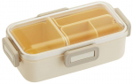 Uisutaja Shokado pehme bento-karp pulbriga kaanega, kupliga, 530 ml, pastell, p&otilde;hiv&auml;rv, Jaapan, PFLB6S-A elevandiluuvalge