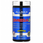 ALLMAX, Omega-3 kala&otilde;li, &uuml;lipuhas k&uuml;lma vee kala&otilde;li, 180 pehmet kapslit