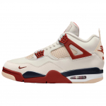 Nigel Sylvester x Jordan Air Jordan 4 Classic And Versatile Vintage Basketball Shoes Unisex White IQ8055-100 36