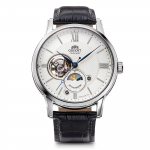 ORIENT Automaatne kodumaise klassikaga [ORIENT] SUN&MOON Kell, Mehaaniline, Automaatne, Tootjagarantii, RN-AS0003S, Meeste, Valge/H&otilde;bedane valge