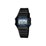 Casio Meeste VINTAGE Seeria 35,4 mm Must Kell F-105W-1A F-105W-1A Black Regular Watch Box black