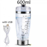 600ml Elektriline Kokteili Boston Shaker USB Automaatne Proteiinishaker Kaasaskantav Liikumissegisti Vortex Tornado Minu Vee Pudel