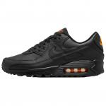 Nike Air Max 90 Meeste Must Ohutusoranž Retrostiilis Jooksu-Elustiili Vabaaja Tossud IF5446-002 EU&nbsp;40.5