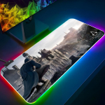 Assassins Creed P&auml;rlmutterhiirematt M&auml;nguri RGB-hiirematt Taustvalgustusega klaviatuur M&auml;nguri t&uuml;druk XXL-s&uuml;learvuti matt Lauamatid Lauaplaat RGB600x300x3mm