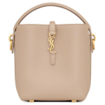 Saint Laurent Ysl Cassandre Metallist T&auml;helogo Konksuga Sulgemine Nahast Koppkott Mini Naiste Kotid Tumebeež 765870-2R20W-2721 Box(Basic Set+Box)