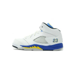 Jordan Air Jordan 5 Slip Resistant Cushioning Abrasion Resistant Slip Resistant Cushioning Abrasion Resistant Mid top 440890-189 26.5 white
