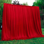 1 tk valge siidist pulmapeo taustakardinapaneelid Rippuvad kardinad &Uuml;rituste peo lava taustadekoratsiooni tarvikud 200x200cm 200x200cm veinipunane v&auml;rv