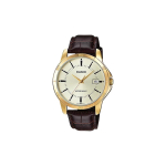 Casio STANDARD seeria DRESS seeria Moodne trend &auml;rikasulik mitmek&uuml;lgne lihtne klassikaline osutiga kuldplaat veekindel kvartskellamehhanism MTP-V004GL-9A valge