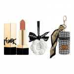 DIOR huulepulk Yves Saint Laurent Must Kuld NM 1,3 g + Kamellia l&otilde;hn + Ruuduline huulepulga karp must