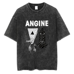 Vintage Pesemine Angine De Poitrine B&auml;ndi Kaup T-s&auml;rgid Meeste Rock Pop Muusika L&uuml;hikeste Varrukatega T-s&auml;rk Hip Hop Punk R&otilde;ivad T-s&auml;rgid M black