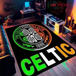 Celtic Football Club Vaip elutuppa, magamistuppa, kodu diivani kaunistuseks, Laste m&auml;ngimiseks libisemiskindel p&otilde;randamatt 80x120cm( 31x47in)