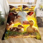 &Scaron;oti m&auml;giveise tekikate Geomeetriline Puidust laua Rustikaalne voodipesukomplekt Lilled Loom Talumaja tekkikate Lehm tekikate 200x200cm