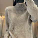 Kampsun Naised S&uuml;gis Talv Paks Soe Kootud Veniv Pikkade Varrukatega &Uuml;lem&otilde;&otilde;duline Top S hall