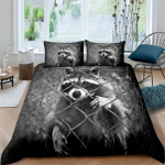 Pesukaru tekikott Armas loomateemaline voodipesukomplekt Nature Owl lohukott Wildlife Style King Size pol&uuml;estrist tekikate 135x200cm