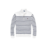 Polo Ralph Lauren Ss23 Triibulise Prindiga Logoga Tikitud Poollukuga Kampsun Meeste kampsun Mitmev&auml;rviline MNPOKNI16822733-100 L white