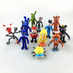 12 tk Komplekt Five Nights At Freddys Chica Freddy Nukk PVC Tegevuskujud Lastele