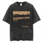 Pestud Vintage System of A Down Toxicity Muusikaalbumi Kaanega T-s&auml;rk Meestele Rock &Uuml;leliigne T-s&auml;rk 90ndate Alternatiivne Metall Kaup T-s&auml;rk S mitmev&auml;rviline