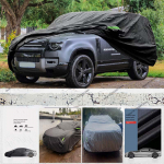 Land Rover Defender 90 2020-2026 jaoks Veekindel Kogu Ilmastiku V&auml;litingimustes UV-vastane P&auml;ikese Vihmakaitse T&auml;iskate silver must