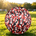 Fulham Football Tr&uuml;kitud Suurus 5 Jalgpall, Libisemisvastane T&auml;iskasvanute M&auml;ngujalgpall Suveniir Jalgpallif&auml;nnidele Size 5