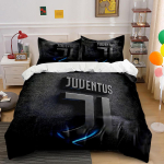 Must Juventuse logo voodipesukomplekt Voodipesu Tekikottide komplekt Tekikott Padjap&uuml;&uuml;rid   (1 * Tekikott 2 * Padjap&uuml;&uuml;ri, ilma tekita) 135x200cm black