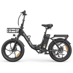 Allgobike AC20 Elektrijalgratas 20 Rehv 250W Mootor H&uuml;drauliline Ketaspidur 7 K&auml;iku Kokkupandav T&auml;iskasvanute Elektrijalgratas 48V 20Ah Maksimaalne L&auml;bis&otilde;it 60 km Maksimaalne Koormus 120 kg must