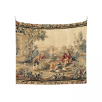 Aubussoni antiikne prantsuse tr&uuml;kitud seinavaip boheemlaslik seinakaunistus vintage toa sisustus taustakangas n&otilde;iakunsti seinavaip 150x200cm(60x80in)