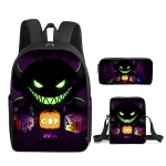 Moodne Uudsus Geometry Dash 3D Prindiga 3 tk/komplekt &otilde;pilane Koolikotid S&uuml;learvuti P&auml;evakott Seljakott Diagonaalne &otilde;lakott Pennikarp