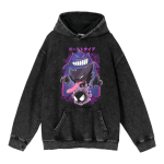 Gastly Lemmikloom Raskekaaluline Retro Pesitud Puuvillane Anime Huppar (440 g) 3X-Large black