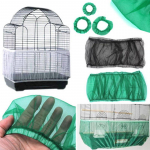 Pehme nailonv&otilde;rgust ventileeritud linnupuuri kate Shell Seed Catcher lemmikloomatooted M valge