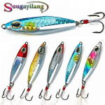 Sougayilangi jigip&uuml;&uuml;gi peibutis uppuv metallist lusikas Micro jigging s&ouml;&ouml;t soolases mageveep&uuml;&uuml;giks 5pcs