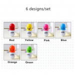 6 tk Uudne pastapliiats Sinine V&auml;rv Vitamiin Kapsel Pastapliiats Kirjatarbed koolitarbed A6205