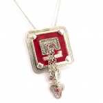 Les Tr&eacute;sors De Lily [C5335] - Collier Cr&eacute;ateur 'Anamaya' Rouge Cerise punane