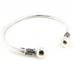 Les Tr&eacute;sors De Lily [D1074] - Bracelet Argent 'Celtik Peace' h&otilde;be