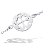 Les Tr&eacute;sors De Lily [H5460] &ndash; h&otilde;bedane k&auml;ev&otilde;ru 'Clover' h&otilde;be (roodiumiga kaetud) - 12 mm h&otilde;be