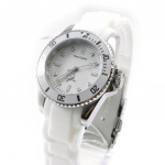 Pierre Lannier [I4740] - Montre mixte 'Pierre Lannier' acier &eacute;tanche blanc